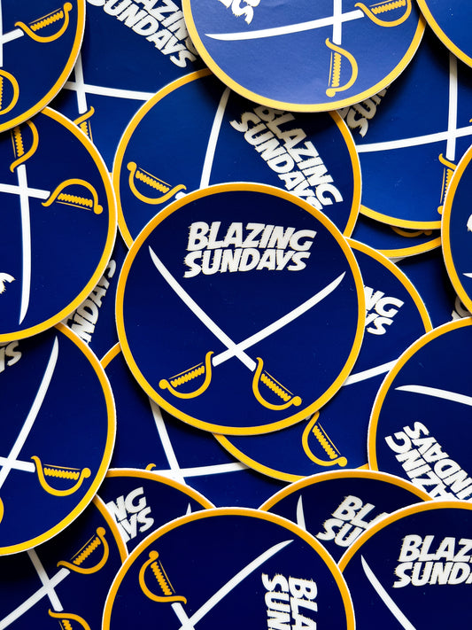 Blue & Yellow Sticker