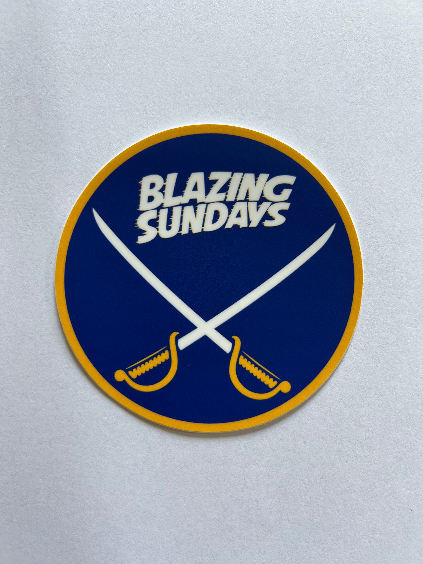 Blue & Yellow Sticker